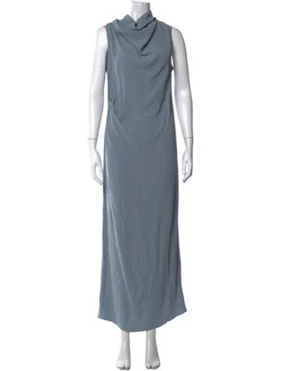 Pre-owned Gauchère Acetate Long Dress In Blue