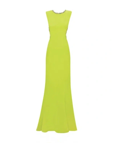 Gemy Maalouf Slim-cut Dress - Long Dresses In Green