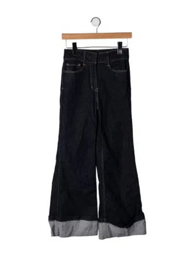 Pre-owned Generation Love High-rise Wide Leg Jeans In Blue