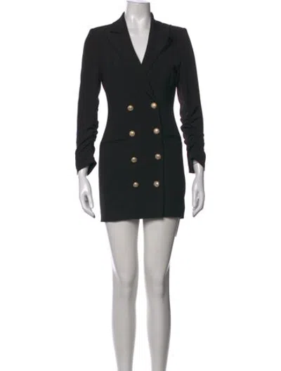 Pre-owned Generation Love V-neck Mini Dress In Black