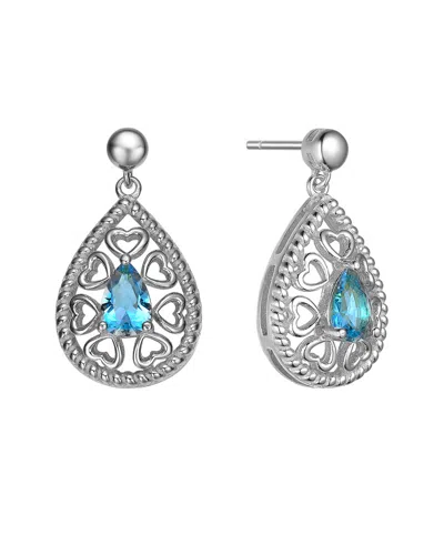 Genevive Silver Earrings In Metallic