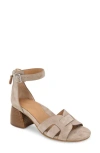Gentle Souls By Kenneth Cole Myla Ankle Strap Sandal In Mushroom Suede