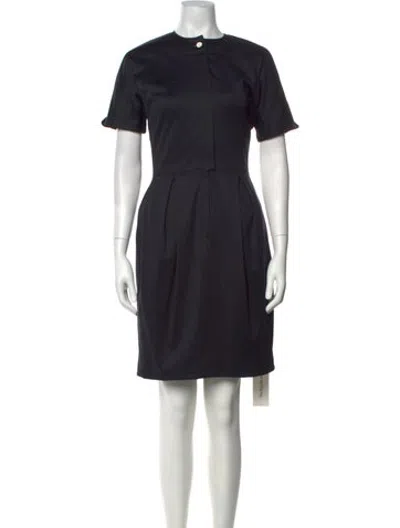 Pre-owned Geoffrey Beene Vintage Knee-length Dress In Blue