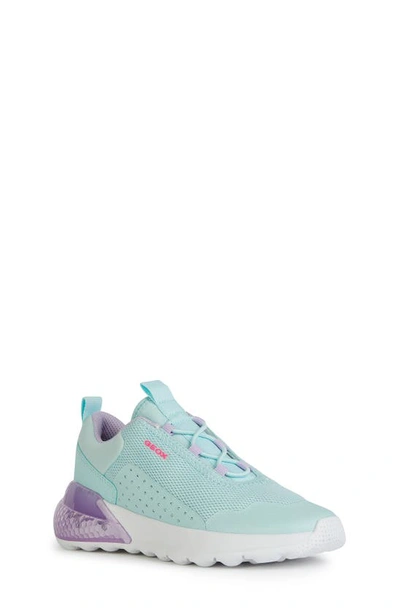 Geox Kids' Activartillumin Water Resistant Sneaker In Watersea/ Lilac