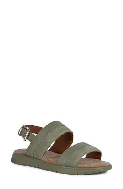 Geox Dandra Platform Sandal In Pistachio