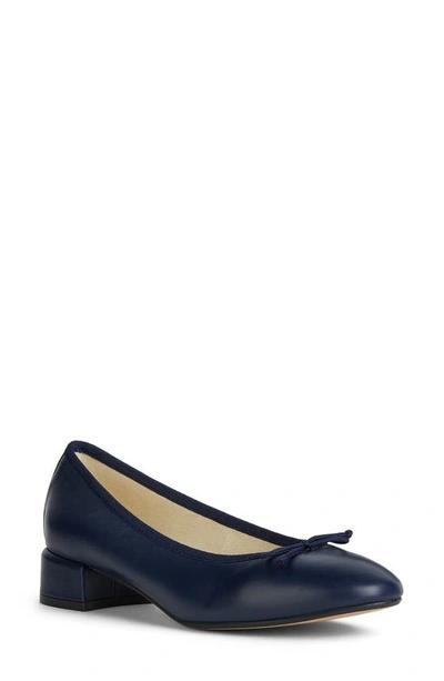 Geox Floretia Water Resistant Ballet Pump In Navy