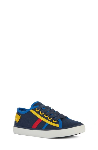 Geox Kids' Gisli Sneaker In Blu Azure