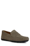 Geox Kosmopolis Grip Penny Loafer In Taupe