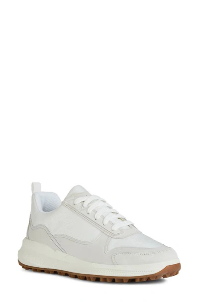 Geox Pg1x Trainer In White/ Off White