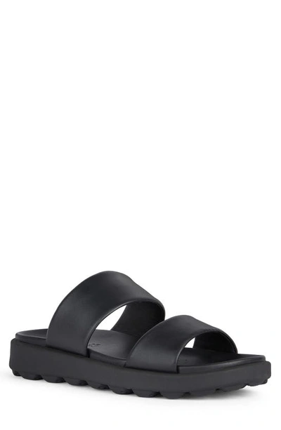 Geox Spherica Ec6 Sandal In Black