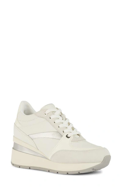 Geox Zosma Wedge Trainer In White