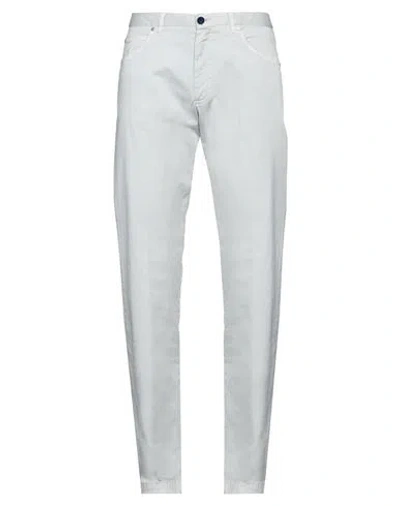 Germano Man Pants Light Grey Size 44 Cotton, Elastane In White