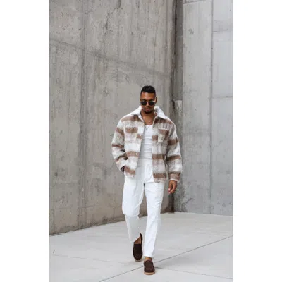 Gernie Venetian Driving Loafer In Cafe Suede Beige