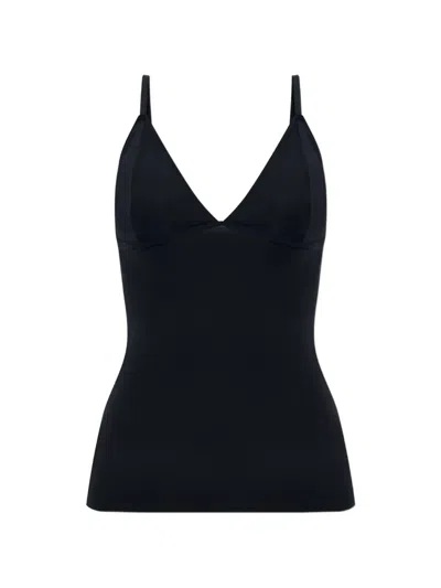 Gestuz Camigz V-neck Top In Black