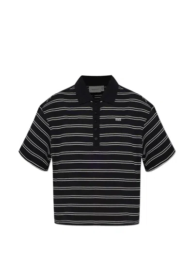 Gestuz Striped Polo Shirt In Brown