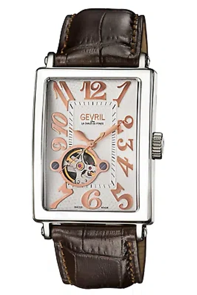 Pre-owned Gevril Avenue Of Americas 44mm Swiss Automatic Wristwatch 1157972