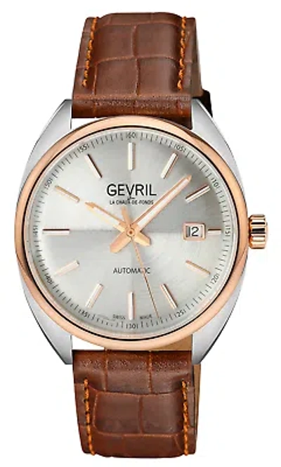 Pre-owned Gevril Five Points 40mm Swiss Automatic Wristwatch 48700a