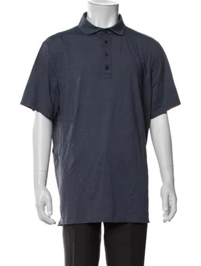 Pre-owned G/fore Collar Short Sleeve Polo Shirt In Blue