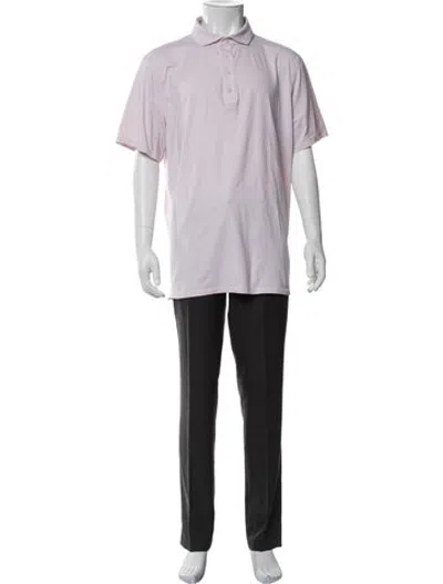 Pre-owned G/fore Collar Short Sleeve Polo Shirt In Pink