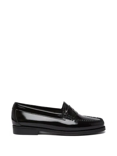 G.h.bass Easy Weejuns Patent-leather Penny Loafers In Black
