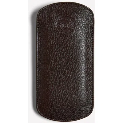 Ghurka Eyeglass Sleeve No. 122 In Vintage Walnut Leather