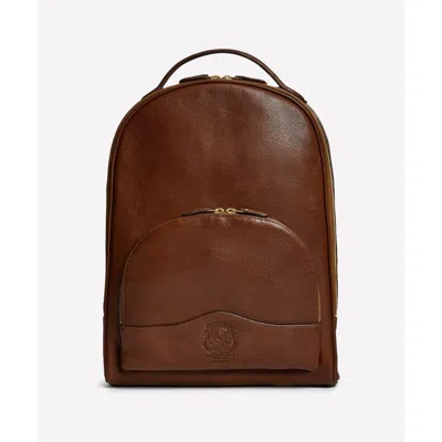 Ghurka Hudson No. 297 Leather Backpack In Vintage Chestnut Leather