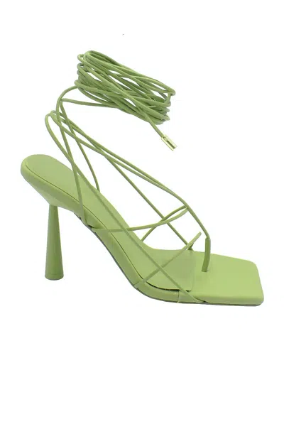 Gia Borghini Women's Lace Up Sandals In Apple Green In Multi