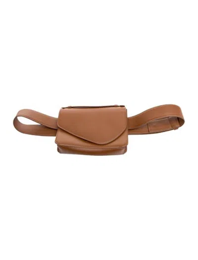 Pre-owned Gia/rhw Leather Belt Bag In Brown