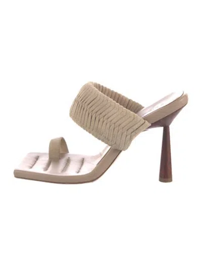 Pre-owned Gia/rhw Suede Sandals In Neutrals