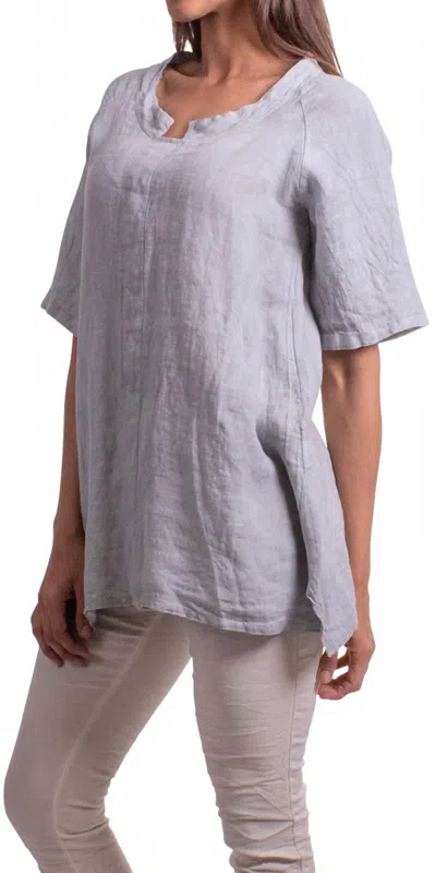 Gigi Moda Tanya Tunic Top In Dove Gray