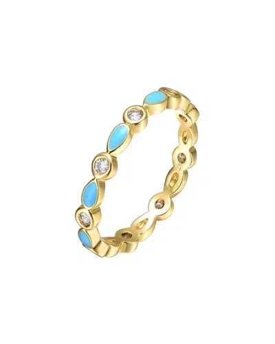 Gigigirl 14k Plated Cz Ring In Multi