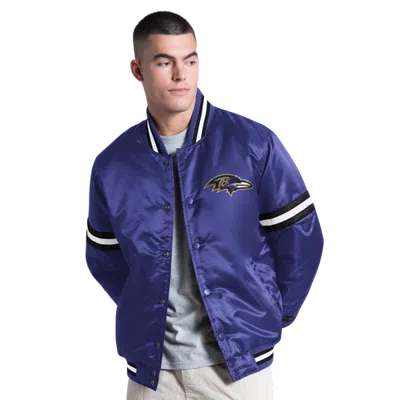 G-iii Mens Baltimore Ravens  Nfl Ct Varsity Jacket In Purple