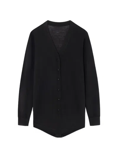 Gimaguas Kosi V-neck Knitted Top In Black
