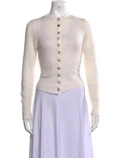 Pre-owned Gimaguas Open Front Sweater In Neutrals