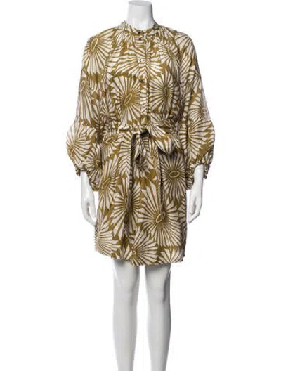Pre-owned Ginger & Smart Floral Print Cutout Accent Dress Set In Multicolor
