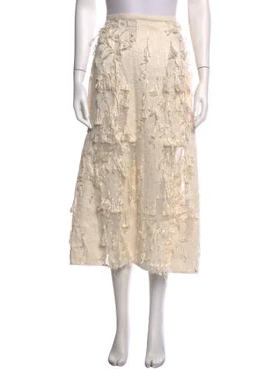Pre-owned Ginger & Smart Patterned Midi Length Skirt In Neutrals