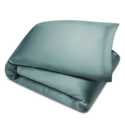 Gingerlily Silk Solid Duvet Cover, King In Blue