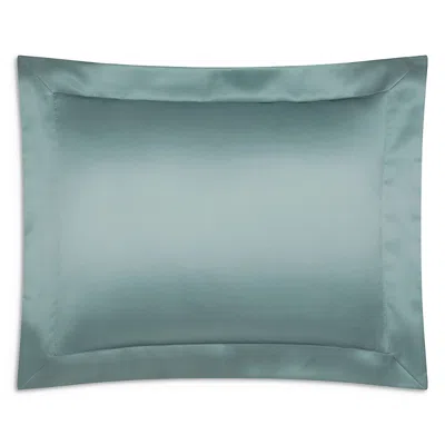 Gingerlily Solid Silk Boudoir Sham In Blue