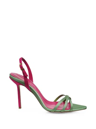 Ginissima Capri Pointed-toe Sandals In Green
