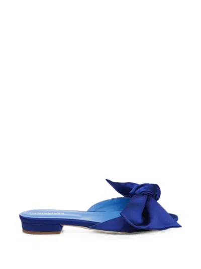 Ginissima Vesa Bow-detail Ballet Flats In Blue