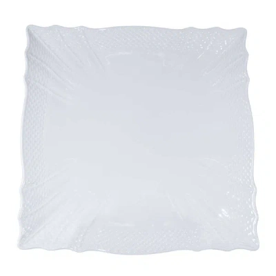 Ginori 1735 Vecchio Ginori Square Flat Plate In White