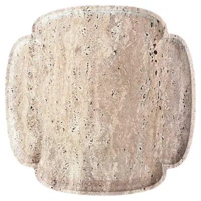 Pre-owned Giobagnara Vitruvio Marble Valet Tray In Large By  In Beige
