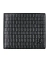 Giorgio Armani Man Wallet Black Size - Calfskin