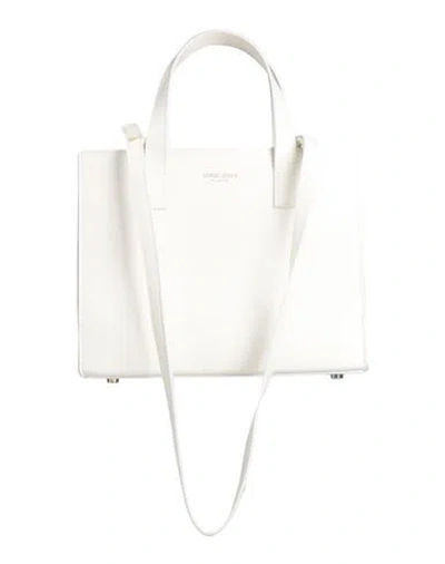 Giorgio Armani Woman Handbag Off White Size - Calfskin