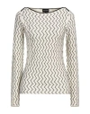 Giorgio Armani Woman Sweater Off White Size 12 Viscose, Polyester