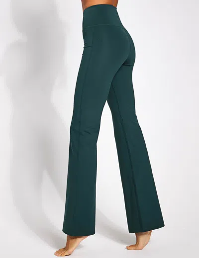 Girlfriend Collective Compressive Flare Legging In Green