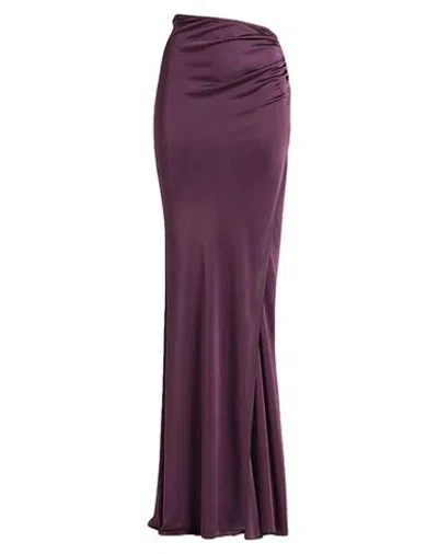 Giuseppe Di Morabito Woman Maxi Skirt Plum Size 8 Viscose In Purple
