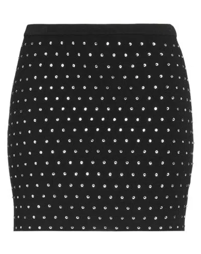 Giuseppe Di Morabito Woman Mini Skirt Black Size 4 Viscose, Pbt - Polybutylene Terephthalate