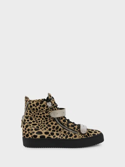 Giuseppe Zanotti Coby Savage Sneakers In Animal Print