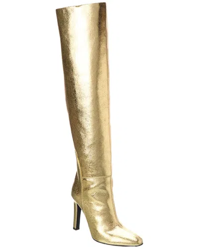 Giuseppe Zanotti Kubrick 105 Leather Knee-high Boot In Animal Print